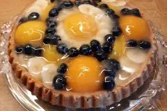 Obsttorte mit selbstgemachtem Tortenboden aus Dinkelmehl