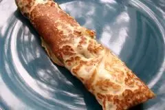 Lauch-Pfannkuchen mit Speck