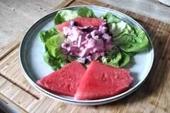 Heringssalat mit Roter Bete und Joghurt