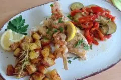 Kabeljau mit Kartoffeln und Gem&uuml;se