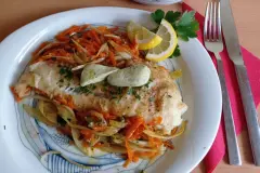 Steinbei&szlig;er-Filet zubereiten