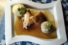 Sonntagshahn aus dem Ofen