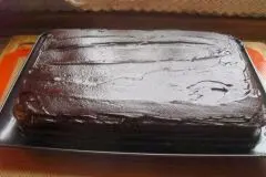 Schokoladenkuchen mit Glasur