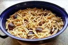 Entenbraten-Reste verwerten: Enten-Nudeln