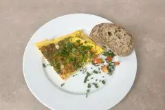 Omelett aus dem Airfryer &ndash; einfaches Rezept