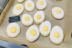 Spiegelei-Kekse &ndash; einfaches Osterpl&auml;tzchen-Rezept