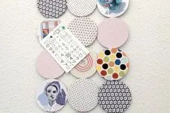 Pinnwand aus Bierdeckeln und Stoff selber machen