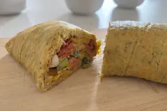 Low-Carb-Gemüserolle mit Ei