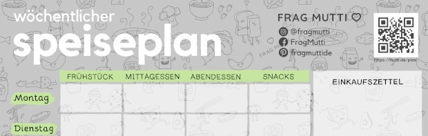 Was koche ich heute? Nutze unseren Wochenplaner
