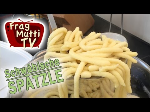 Spätzle selber machen (Pressen & Schaben) | Frag Mutti TV