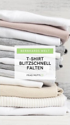 T-Shirt blitzschnell falten - Trick