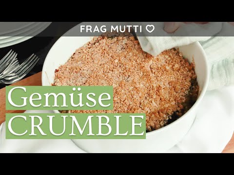 Gemüse-Crumble mit Parmesan