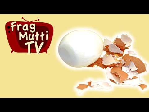 Gekochte Eier blitzschnell schälen - Frag Mutti TV