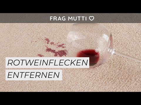Rotweinflecken entfernen mit Sprudel | Frag Mutti TV