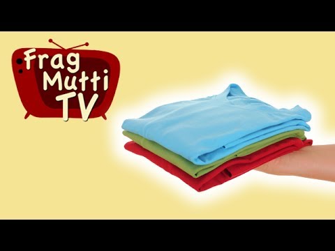 T-Shirt falten in Sekundenschnelle mit Frag Mutti TV