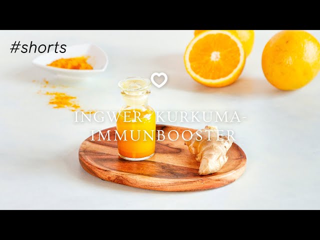 Ingwer-Shot mit Kurkuma selber machen (Immunbooster)