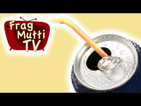 Strohhalm in Getränkedose halten - Frag Mutti TV